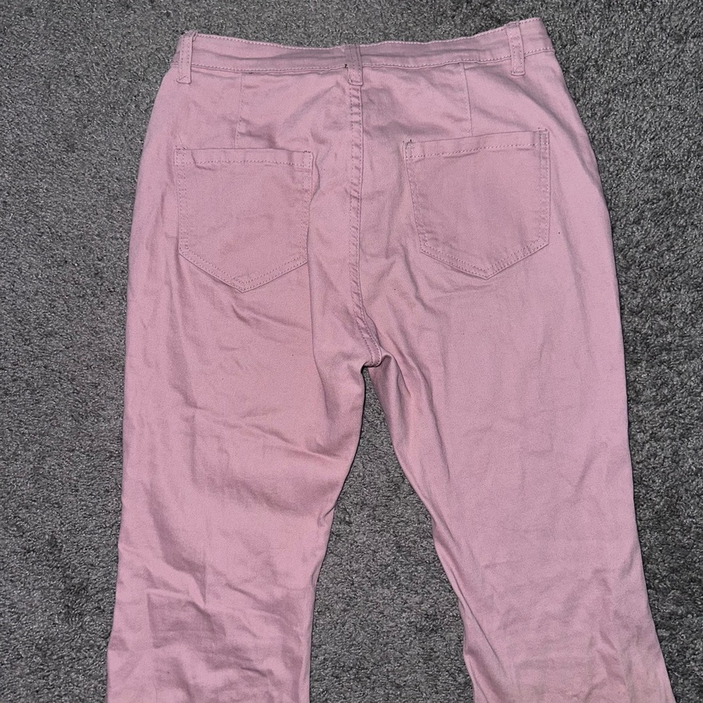 Pink Flared Pants - Picture 5 of 6